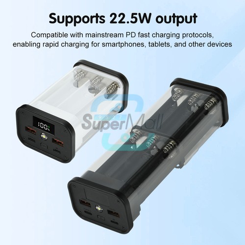 Power bank case - case, trasparente