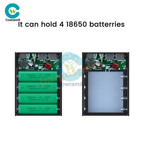 18650 custodia power bank - 4x,